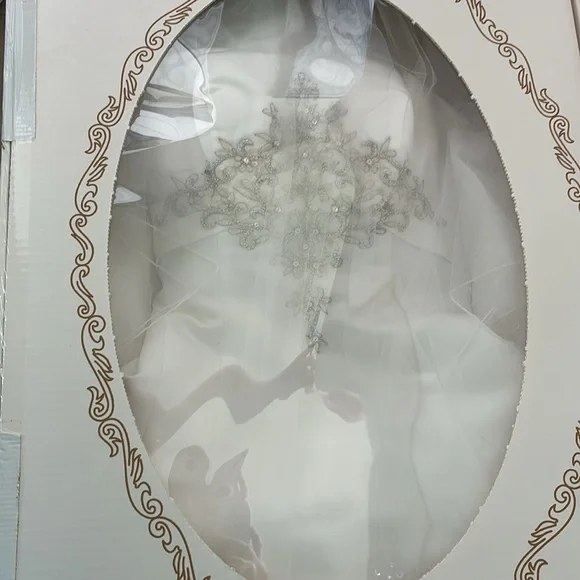 Strapless beaded wedding gown - Picture 6 of 6